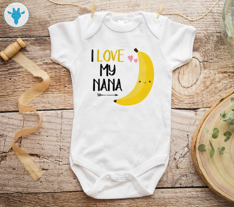 I Love My Nana Onesie® Cute Baby Clothes Grandma Onesie® Etsy