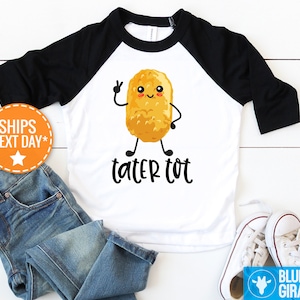 Tater Tot Baby Toddler Shirt, Hipster Baby Bodysuit, Funny Baby Onesie®s, Unique Baby Gift, Unisex Baby Clothes, Fast Food Onesie