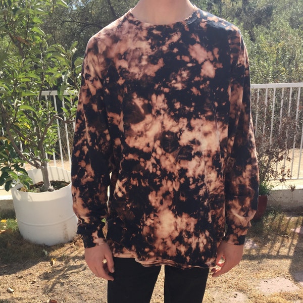 mens bleach tie dye shirt