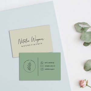 Visitekaartjes gepersonaliseerde eenvoudige digitale sjabloon voor visitekaartjes minimalistisch