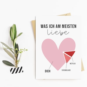 Cartolina NETFLIX, cioccolato, tu Carta regalo di San Valentino Cartolina d'amore di San Valentino