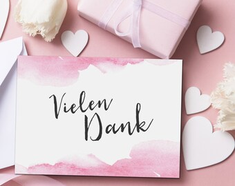 Dankeskarten Hochzeit Vintage Etsy