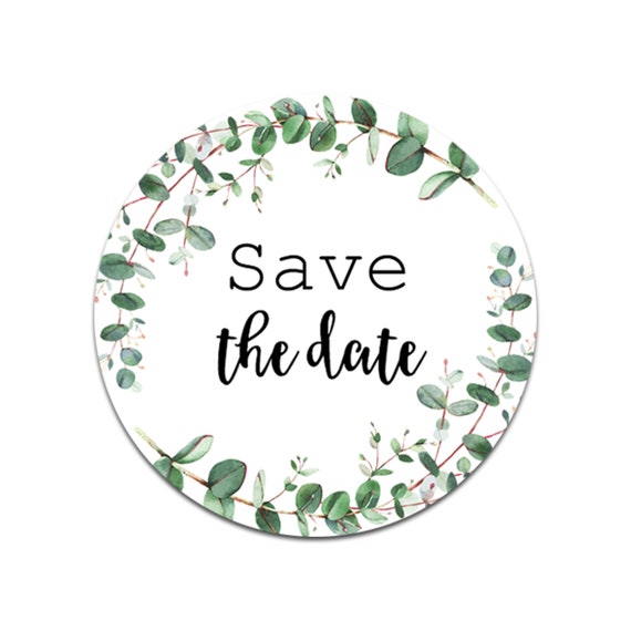Save the Date Stickers -  UK