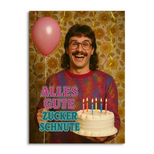 Cartão de aniversário NERD SWEETIE, cartão postal engraçado de aniversário para homens