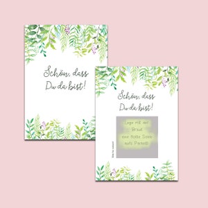 50 gratta e vinci Gratta e vinci Greenery gioco di nozze matrimonio verde