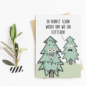 Kerstkaart BITCH ansichtkaart Kerstmis grappig gezegde afbeelding 2