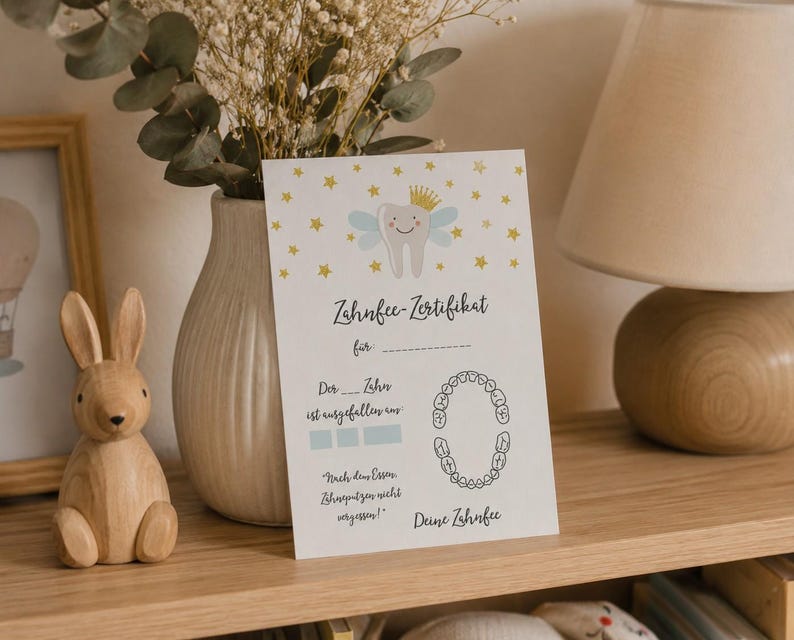 Tooth Fairy Certificate 20 pieces, Tooth Fairy Gift, Tooth Fairy Letter, Tooth Fairy Certificate, Tooth Fairy Card, Brushing Teeth Children, Tooth Fairy Set image 3