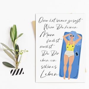 Carte Anti Saint Valentin FEMME cadeau copine Saint Valentin célibataire