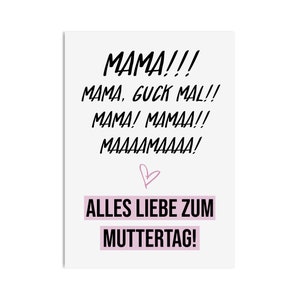 Postkarte MAMAAAA Mama Geschenk Muttertag Karte