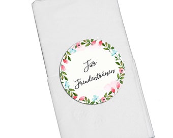 50 Sticker "Für Freudentränen", Hochzeit Gastgeschenk Aufkleber