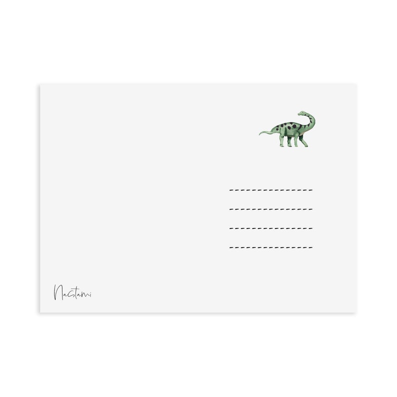 Postkarte Dinos sind SAURIER Tut mir leid Karte Entschuldigungskarte Bild 3