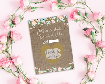 Wedding game postcards "Your first year of marriage" 12 postcards