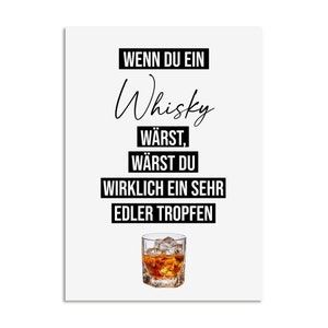 Geburtstagskarte WHISKY lustige Postkarte Geburtstagskarte Männer