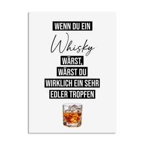 Geburtstagskarte WHISKY lustige Postkarte Geburtstagskarte Männer Bild 1