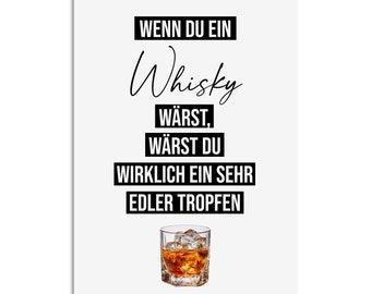 Geburtstagskarte WHISKY lustige Postkarte Geburtstagskarte Männer