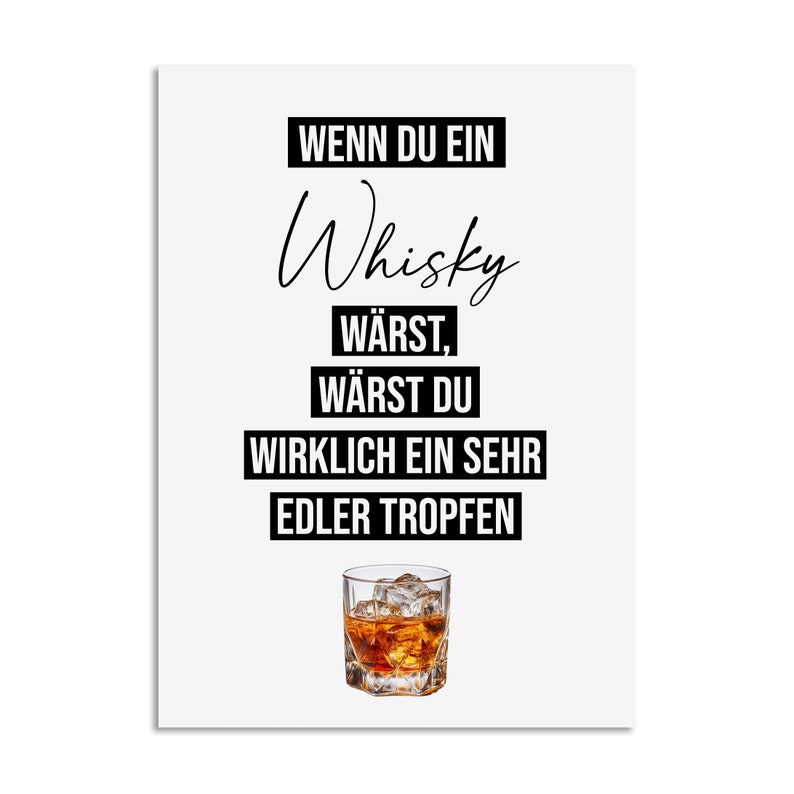 Geburtstagskarte WHISKY lustige Postkarte Geburtstagskarte Männer Bild 1