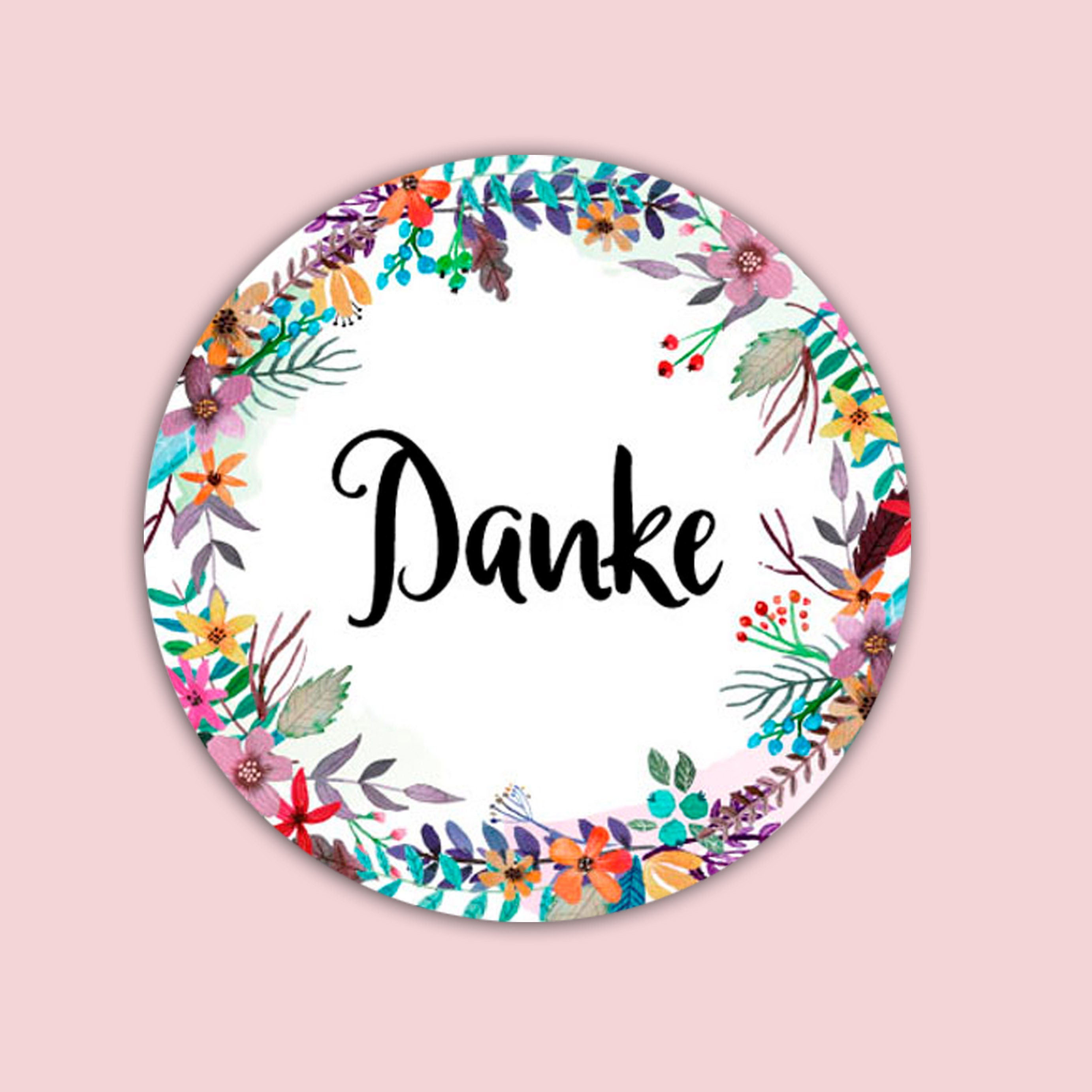 50 Sticker Danke Vielen Dank Aufkleber Dankeschön Etiketten | Etsy