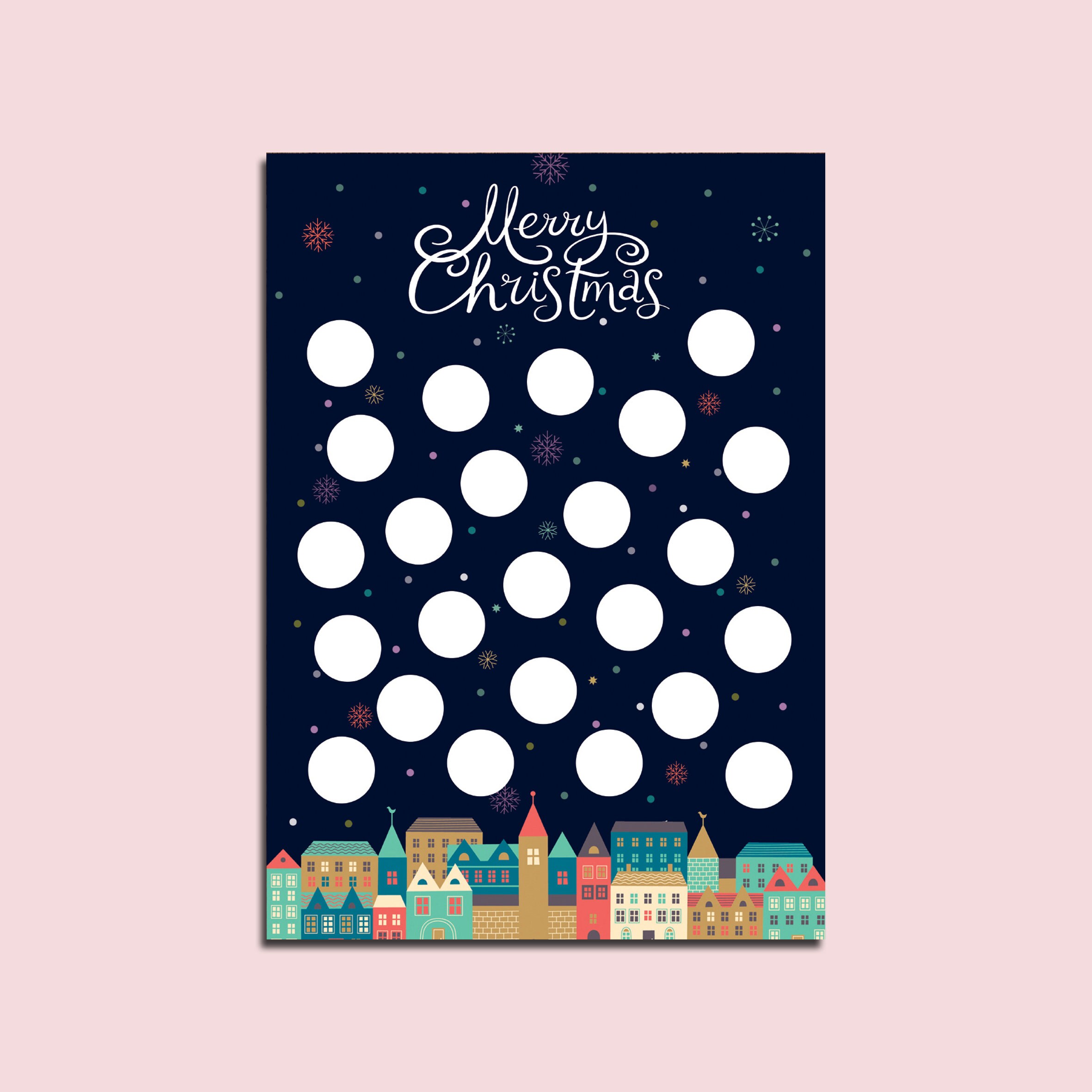 Advent Calendar for Scratching DIN A4 Scratch Advent Calendar Etsy