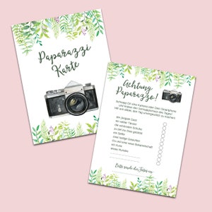 50 cartes photos "Mariage Vert" jeu photo mariage, jeu rallye photo mariage, jeu mariage