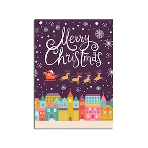 Cartão de Natal "Feliz Natal Papai Noel", cartão postal de Natal, cartões de Natal, presentes de Natal, decorações de Natal, cartões comemorativos