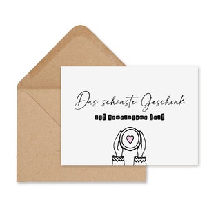 Ansichtkaart Het mooiste cadeau is TIJD SAMEN inclusief envelop cadeaubon