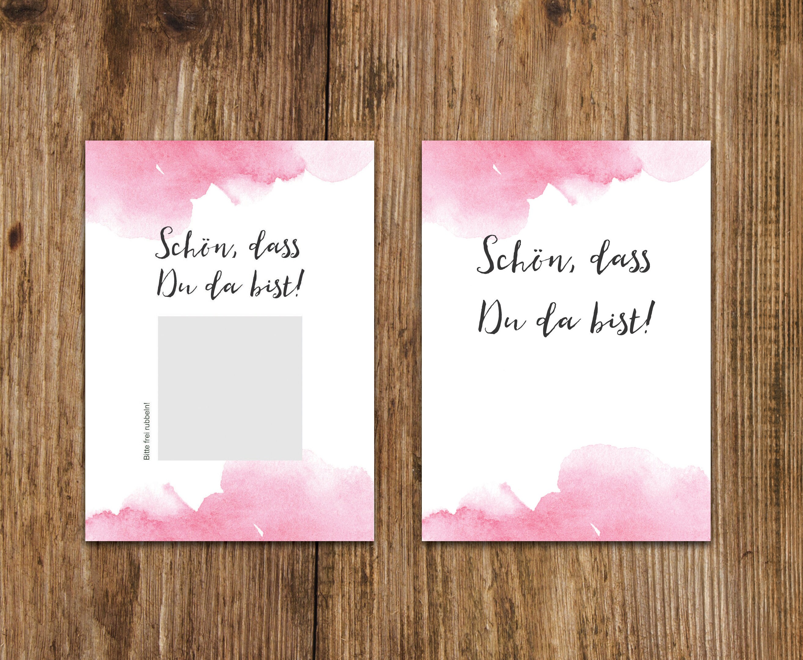 50 Rubbelkarten Aquarell Hochzeit Etsy