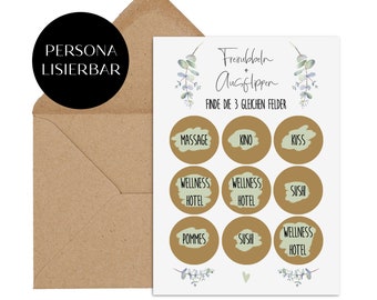 Kraskaart PERSONALISEERBAAR inclusief envelop cadeau verrassing gepersonaliseerde kraskaart