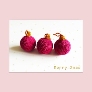Christmas card &quot;Crochet balls&quot; Postcard Christmas Christmas cards Christmas gifts Christmas decoration Greeting cards Christmas