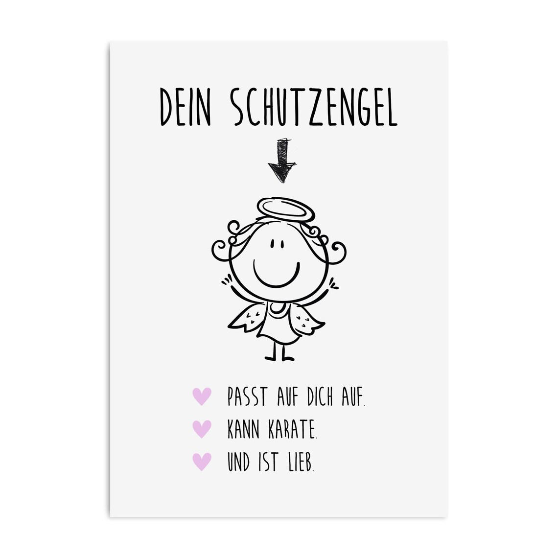 Postkarte SCHUTZENGEL Geschenk Freundin Etsy.de
