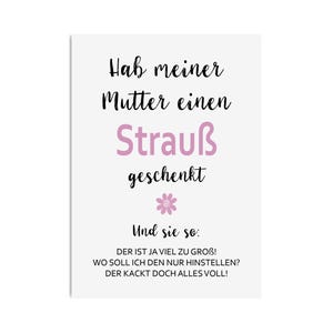 Postkarte MUTTERTAG STRAUß Mama Geschenk Muttertag Karte