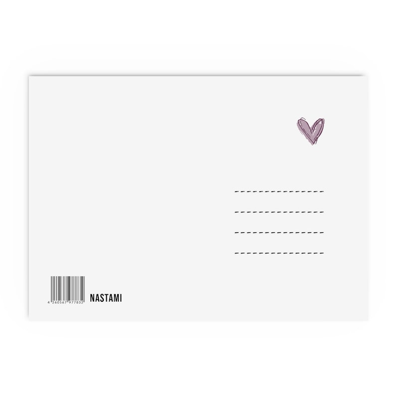 Postkarte Ich will nur, dass Du GLÜCKLICH bist Geschenk Valentinstag Postkarte Liebe Bild 3