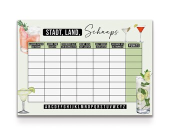 CITY, COUNTRY, LIQUOR Template City, Country, River Game Drinking Game Download