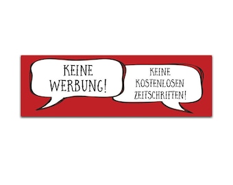 Geen reclame krant sticker brievenbus brievenbus teken sticker label