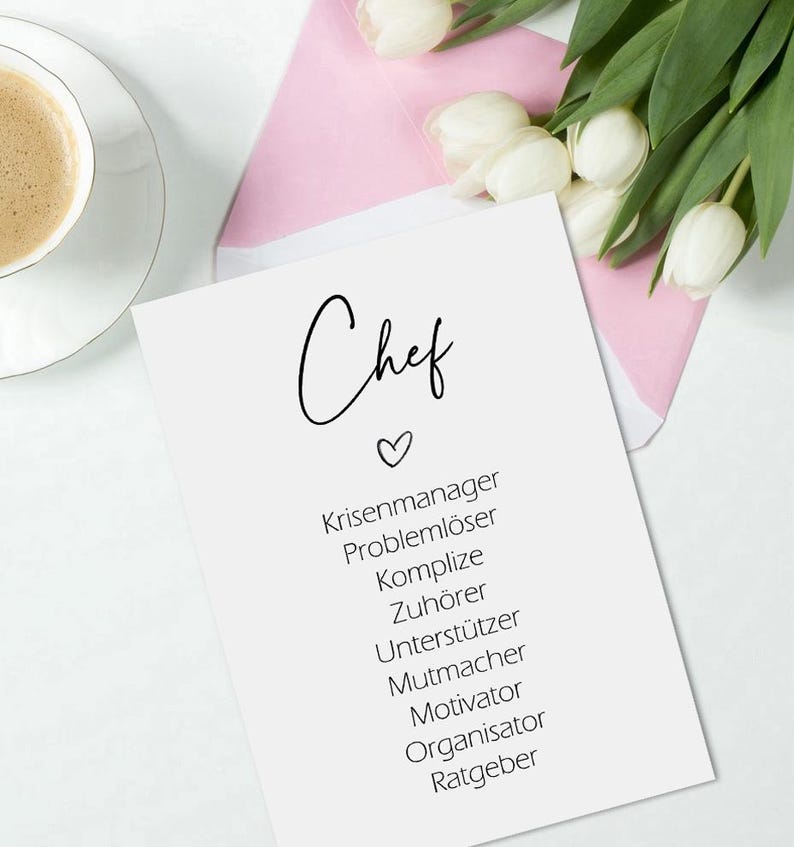 Postcard SYNONYMS Boss Gift Boss Card Etsy