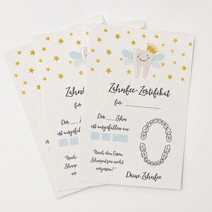 Tooth Fairy Certificate 20 pieces, Tooth Fairy Gift, Tooth Fairy Letter, Tooth Fairy Certificate, Tooth Fairy Card, Brushing Teeth Children, Tooth Fairy Set image 2
