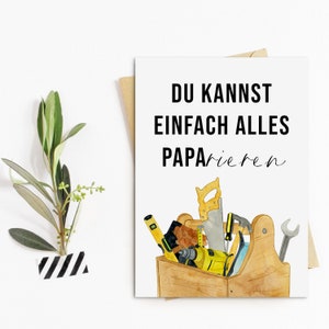 Vatertagskarte Postkarte Vatertag PAPARIEREN Vatertag Karte, Vatertag Geschenk, Vatertag Geschenkideen Bild 2