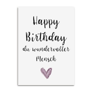 Carte postale JOYEUX ANNIVERSAIRE personne merveilleuse