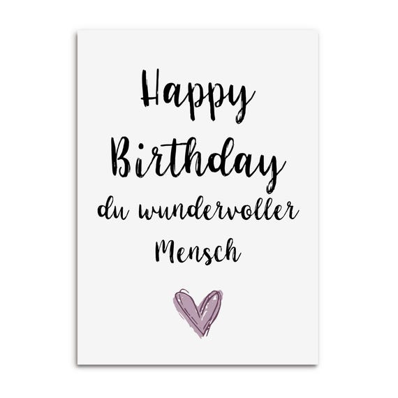 Postcard HAPPY BIRTHDAY Wonderful Person - Etsy Israel