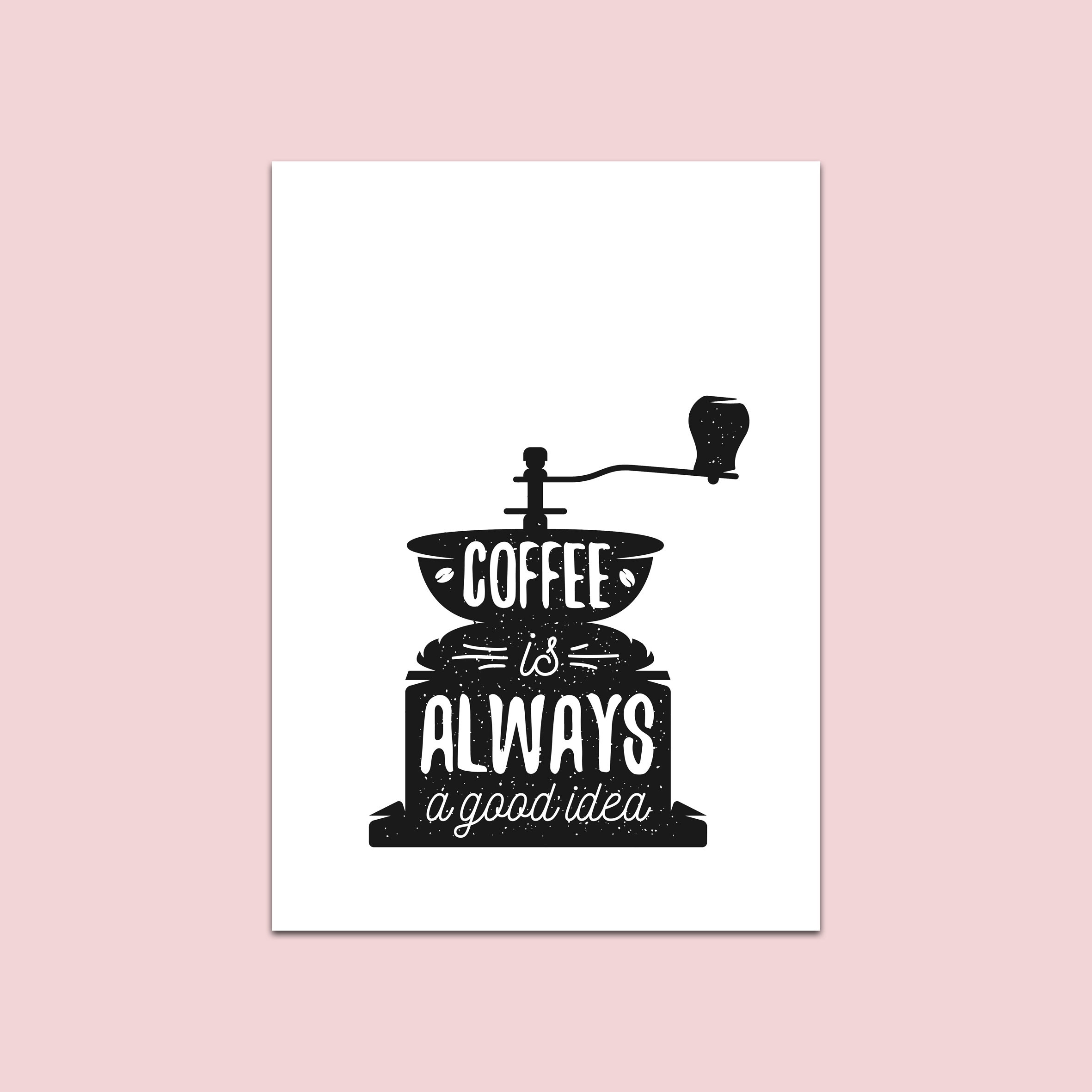 Poster Kaffee | Küchenbilder Poster Sprüche | Küchendeko Kaffee Spruch