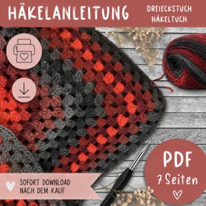 EBOOK Crochet Pattern for a Triangle Shawl/Granny Shawl (PDF Download)