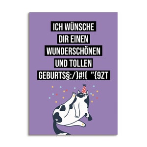 Carte d'anniversaire chats NAISSANCE§:/)#!( ”{9ZT cadeau petite amie anniversaire chat carte postale