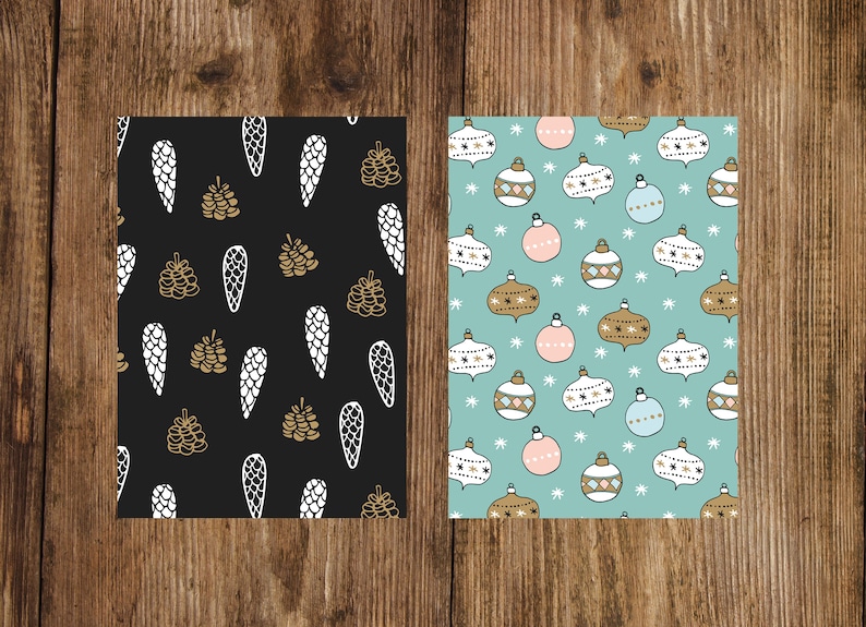 6 Weihnachtskarten Set – Design „Grüne Tanne“ – Overbeck And Friends – Festliche Grußkarten Für Die Feiertage