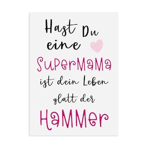Biglietto per la Festa della Mamma Cartolina per la Festa della Mamma SUPERMAMA Biglietto per la Festa della Mamma, Regalo per la Festa della Mamma, Idee regalo per la Festa della Mamma