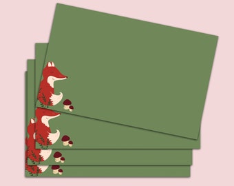 20 Envelopes Set "Fox" C6 Envelopes 20 Pieces Brie envelopes Kids