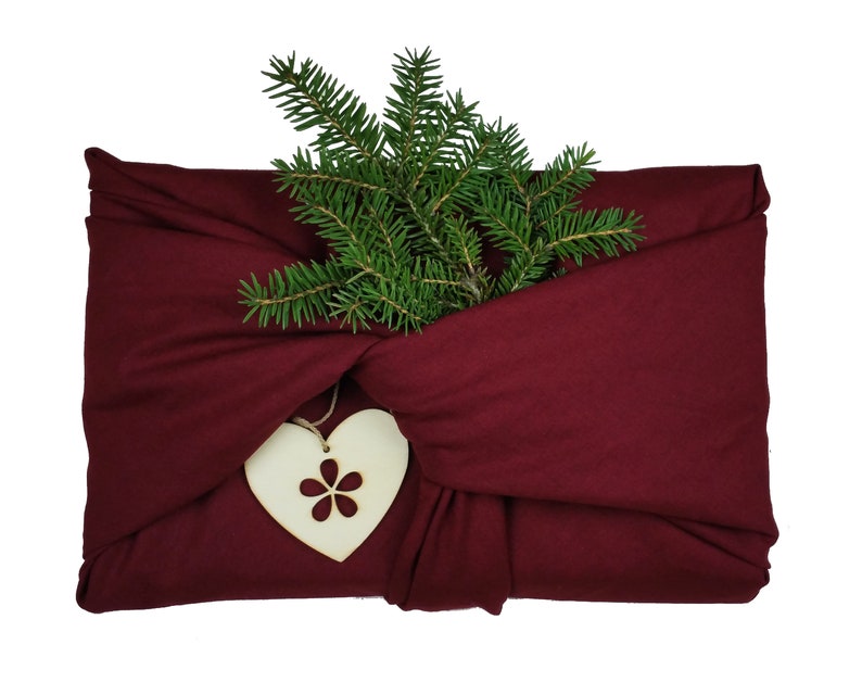 Gift towels 5 set wine red gifts wrap sustainably