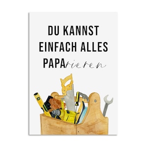 Vatertagskarte Postkarte Vatertag PAPARIEREN Vatertag Karte, Vatertag Geschenk, Vatertag Geschenkideen Bild 1