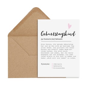 Postal CUMPLEAÑOS NIÑO DEFINICIÓN femenina incluyendo sobre tarjeta de cumpleaños postal tarjeta de felicitación de cumpleaños