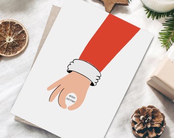 Christmas card LOOKED IN CHRISTMAS funny postcard Christmas funny saying