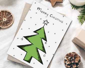 Christmas card "Christmas tree", postcard Christmas Christmas cards Christmas gifts Christmas decorations greeting cards Christmas