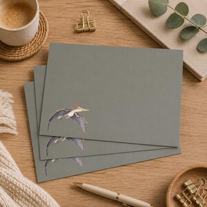 Stationery Set Dinosaur DIN A5 Stationery Children including Envelopes Letter Pad School Enrollment Gift Back to School Stationery Boys image 2